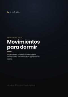 Movimientos para dormir